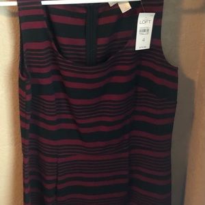 Ann Taylor Loft Striped Dress Size 4